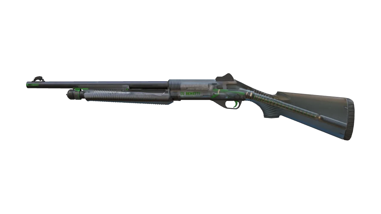 Souvenir Nova | Clear Polymer (Well-Worn) — Dust II light, front