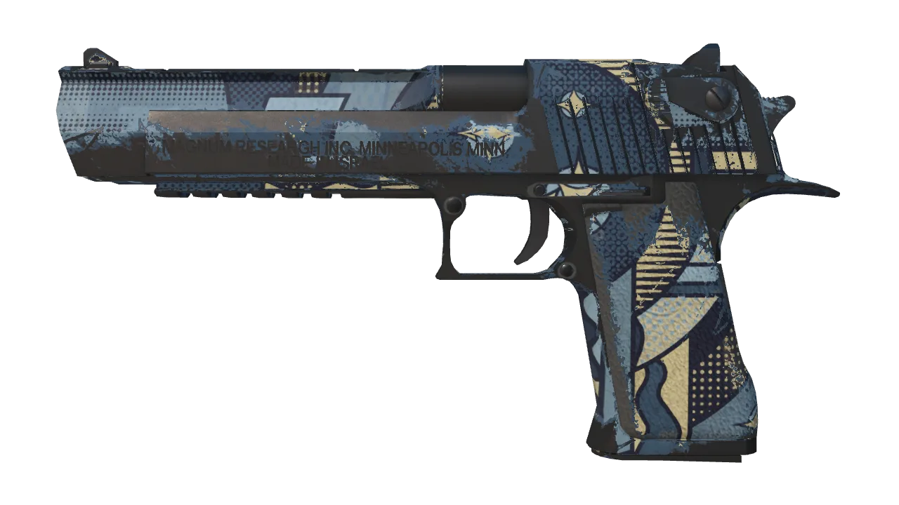 Desert Eagle | Sputnik (Well-Worn) — Dust II light, front