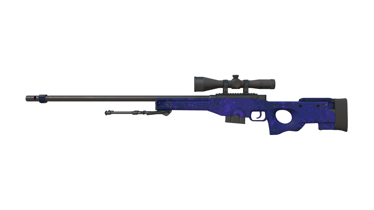 Souvenir AWP | Sun in Leo (Minimal Wear) — Dust II light, front