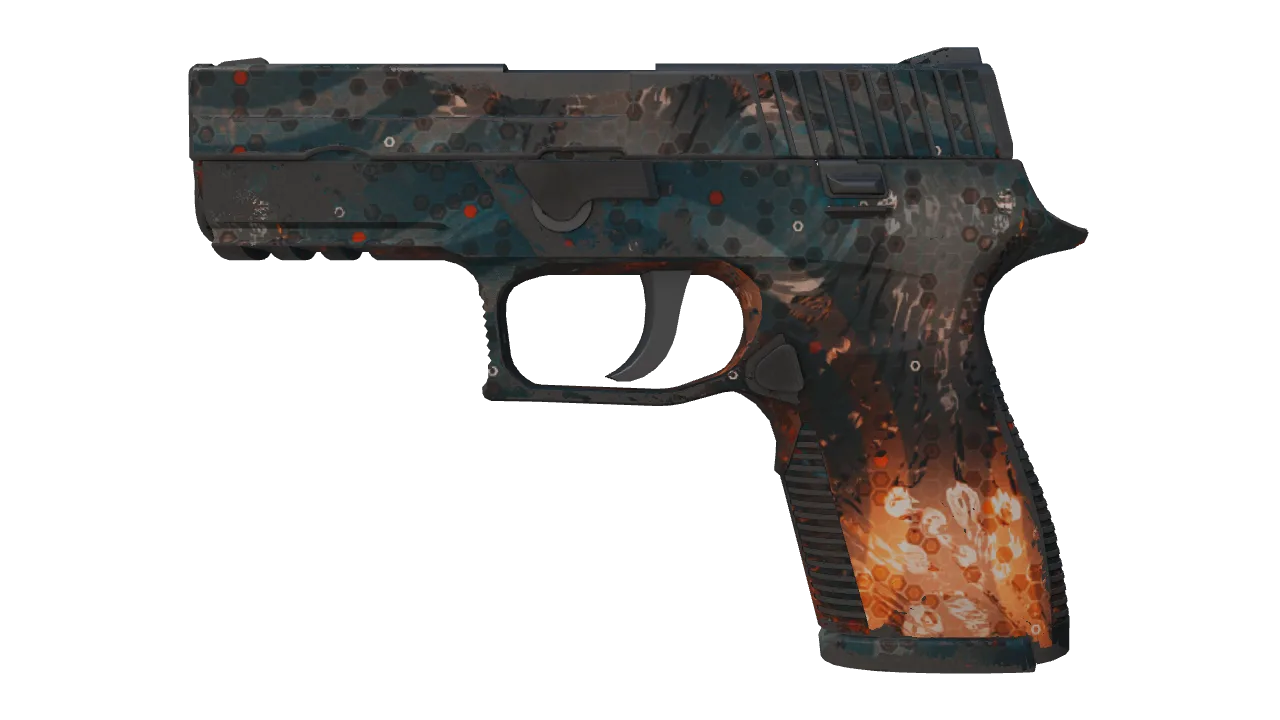 P250 | Supernova (Field-Tested) — Dust II light, front