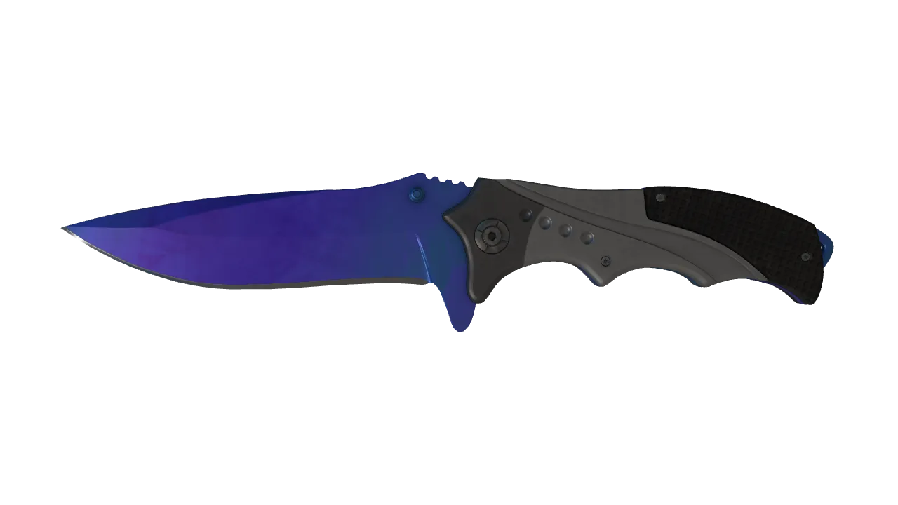 Nomad Knife | Doppler (Sapphire) seed #109, front