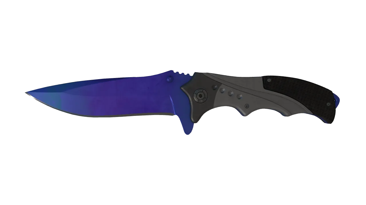 Nomad Knife | Doppler (Sapphire) seed #117, front