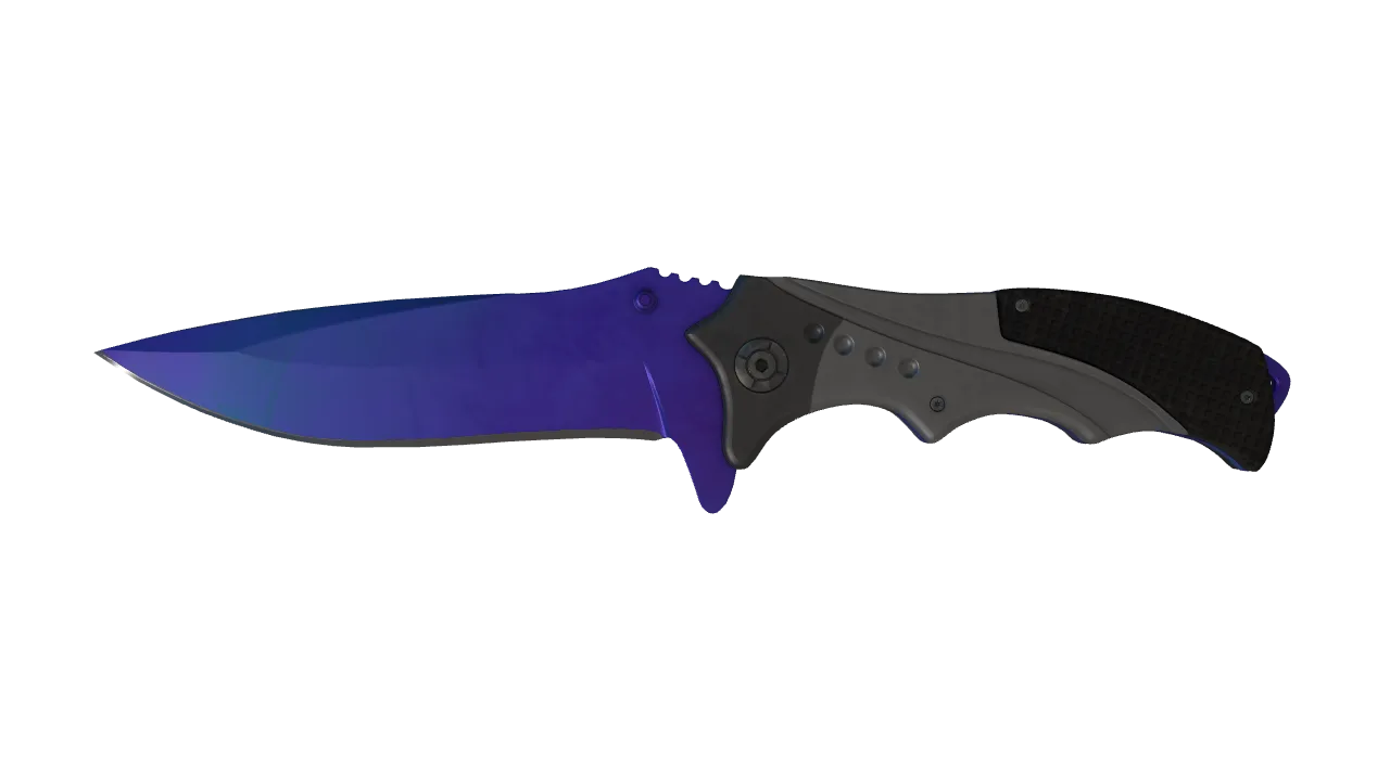Nomad Knife | Doppler (Sapphire) seed #119, front