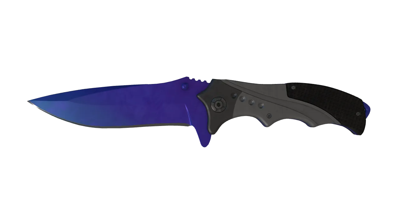 Nomad Knife | Doppler (Sapphire) seed #156, front
