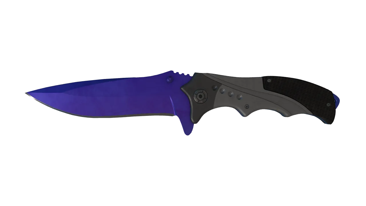 Nomad Knife | Doppler (Sapphire) seed #158, front