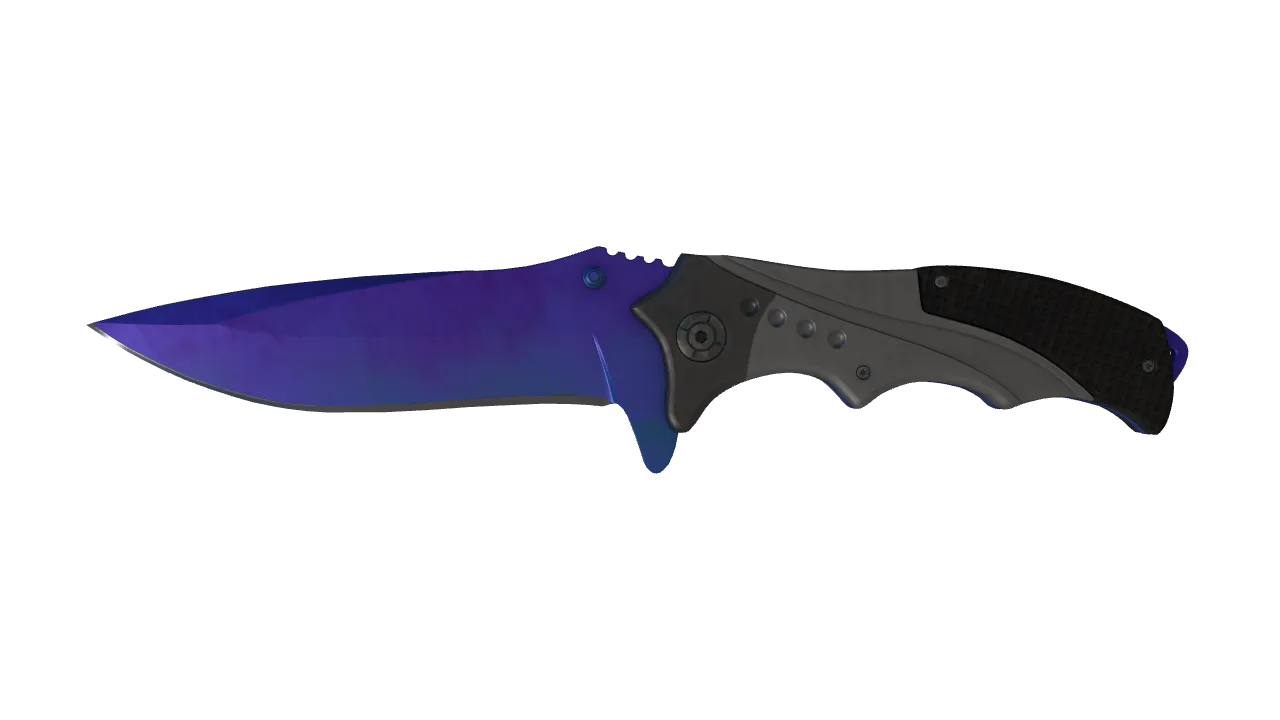 Nomad Knife | Doppler (Sapphire) seed #180, front