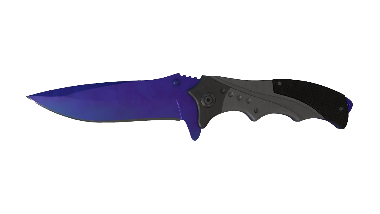 Nomad Knife | Doppler (Sapphire) seed #199, front