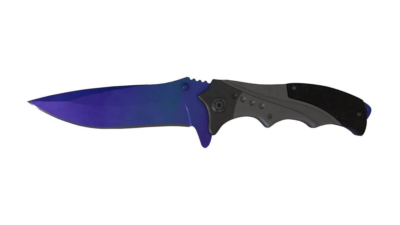 Nomad Knife | Doppler (Sapphire) seed #212, front