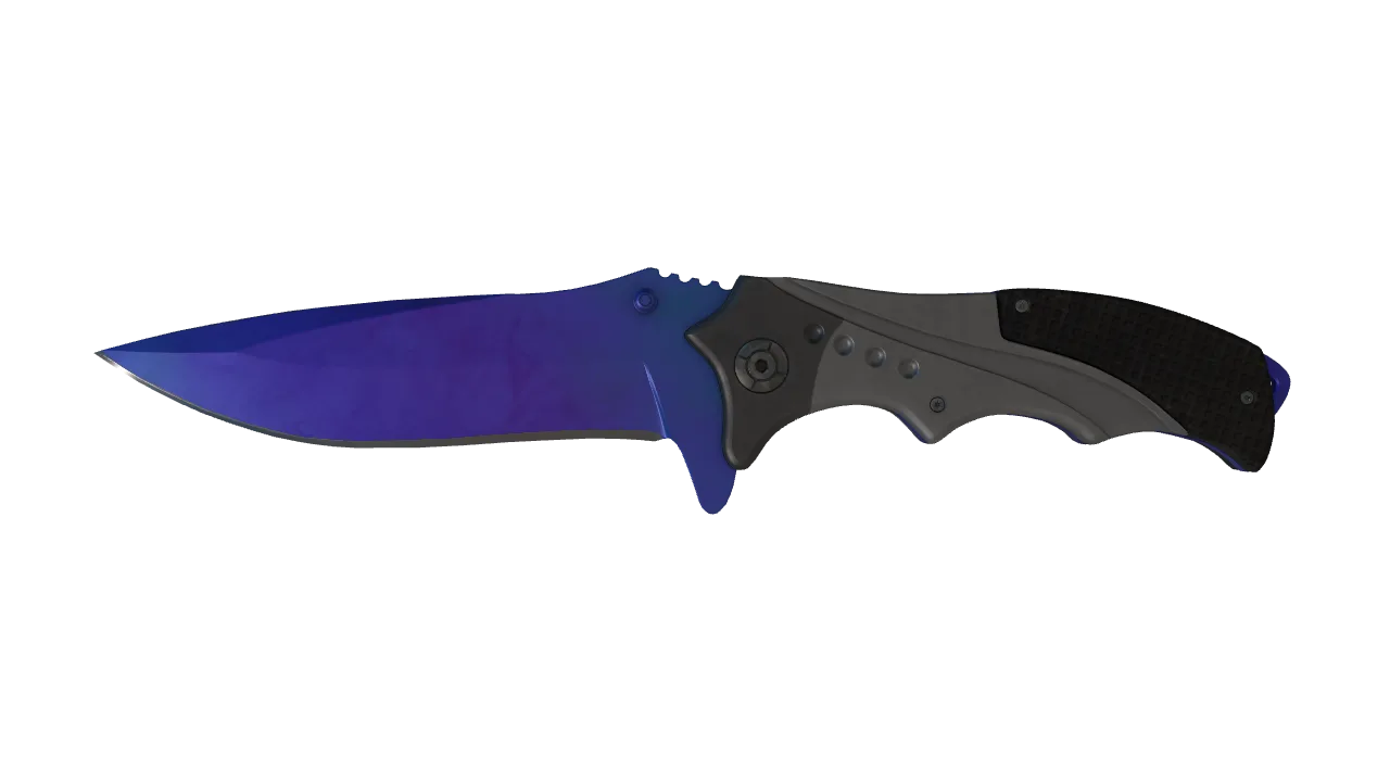 Nomad Knife | Doppler (Sapphire) seed #216, front