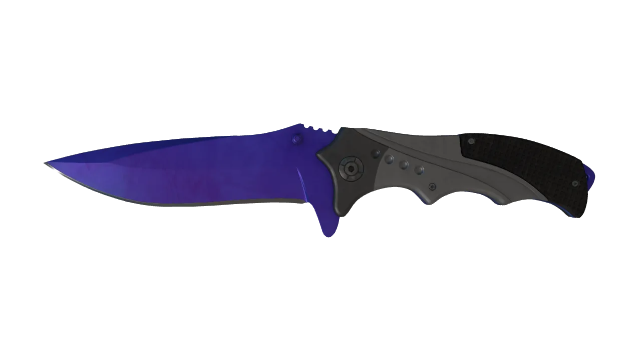 Nomad Knife | Doppler (Sapphire) seed #257, front