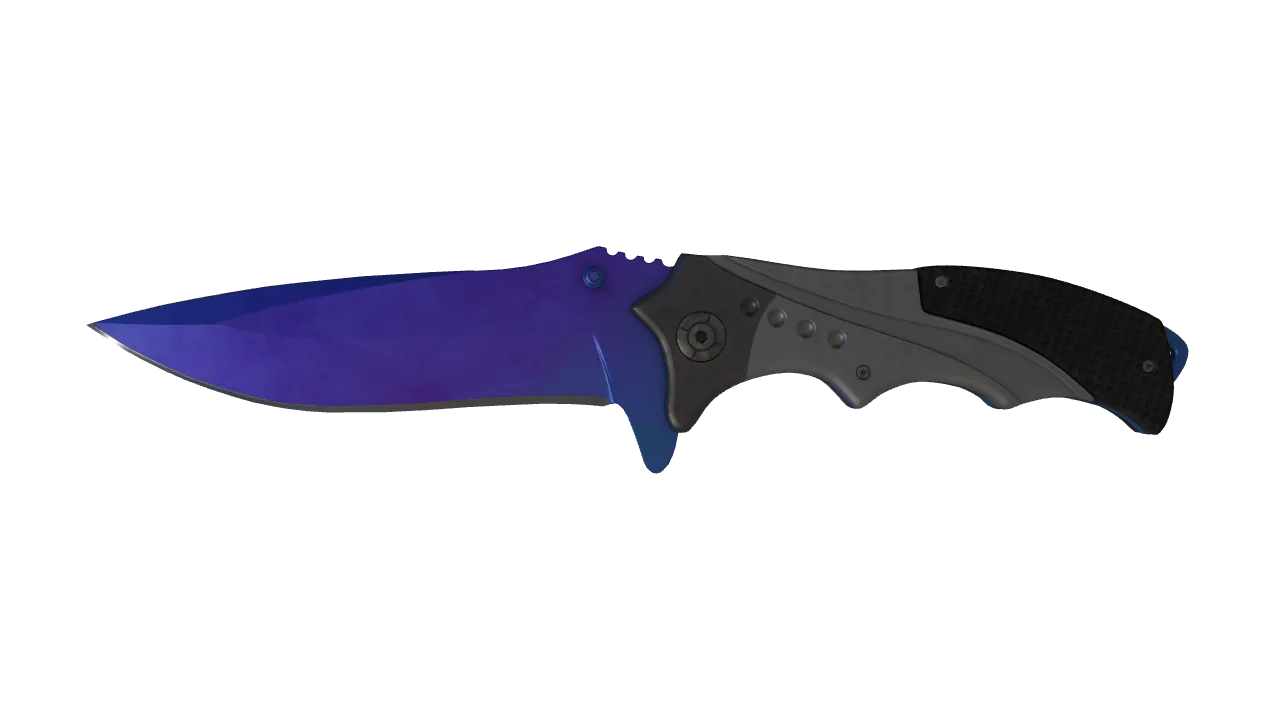 Nomad Knife | Doppler (Sapphire) seed #279, front