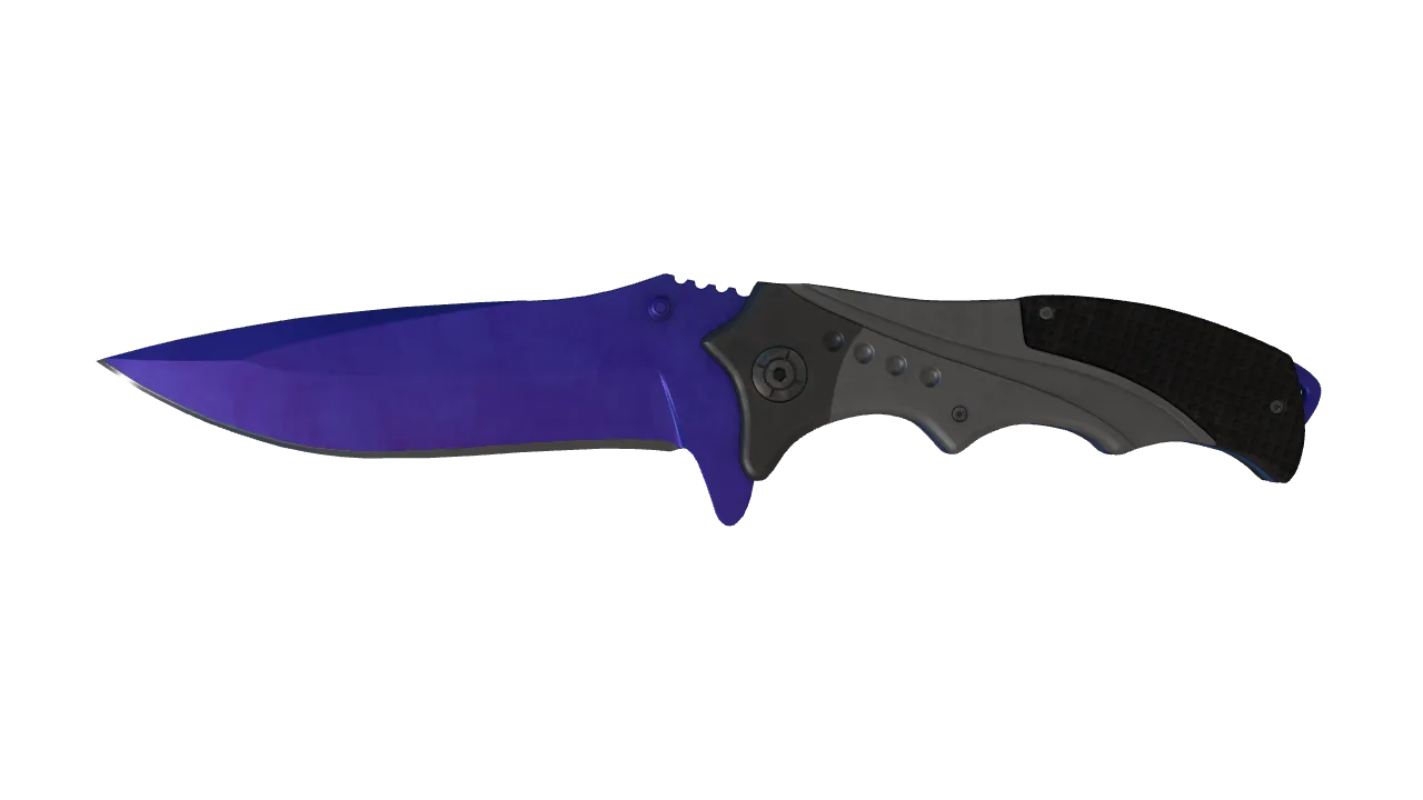 Nomad Knife | Doppler (Sapphire) seed #74, front
