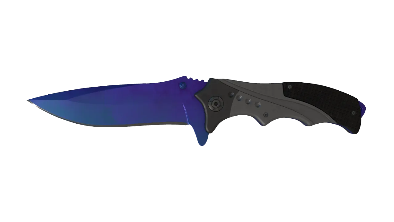 Nomad Knife | Doppler (Sapphire) seed #81, front