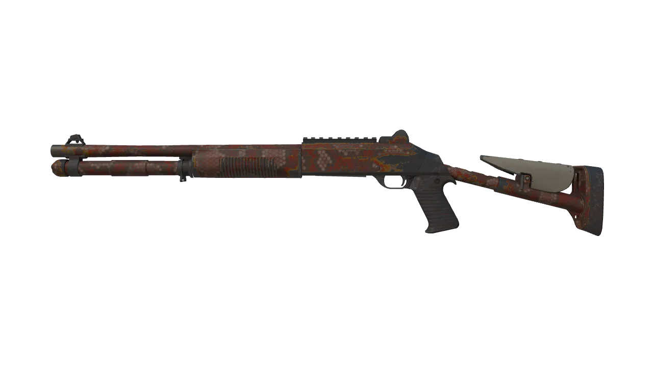 XM1014 | Red Python (Field-Tested) — Dust II light, front