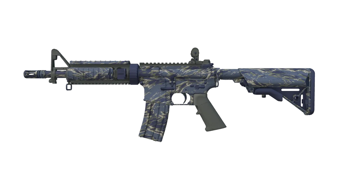 M4A4 | Naval Shred Camo (Factory New) — Dust II light, front