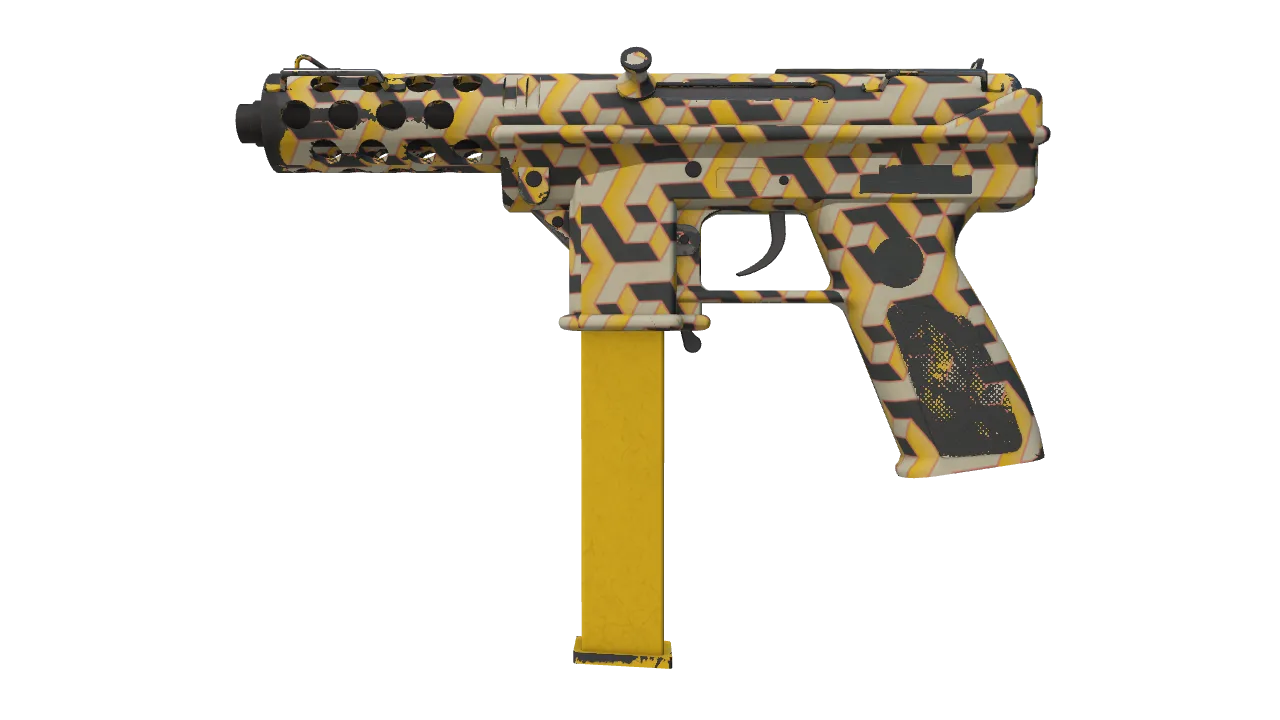Souvenir Tec-9 | Terrace (Minimal Wear) — Dust II light, front