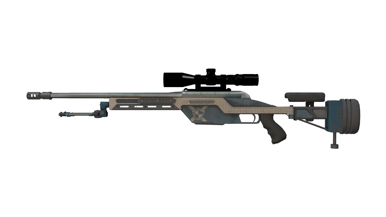 SSG 08 | Hand Brake (Battle-Scarred) — Dust II light, front