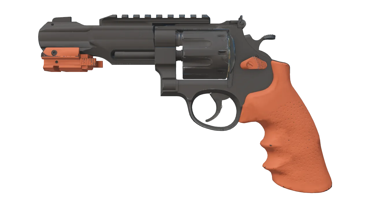 R8 Revolver | Nitro (Minimal Wear) — Dust II light, front