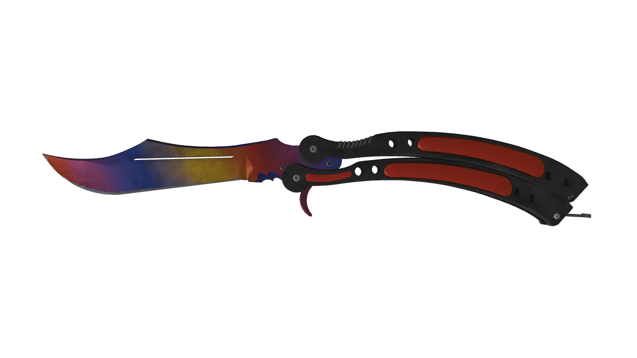 ★ Butterfly Knife | Marble Fade (Factory New) — Dust II light, front
