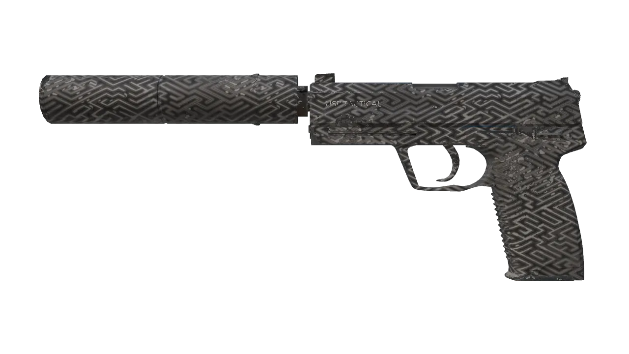 USP-S | Pathfinder (Minimal Wear) — Dust II light, front