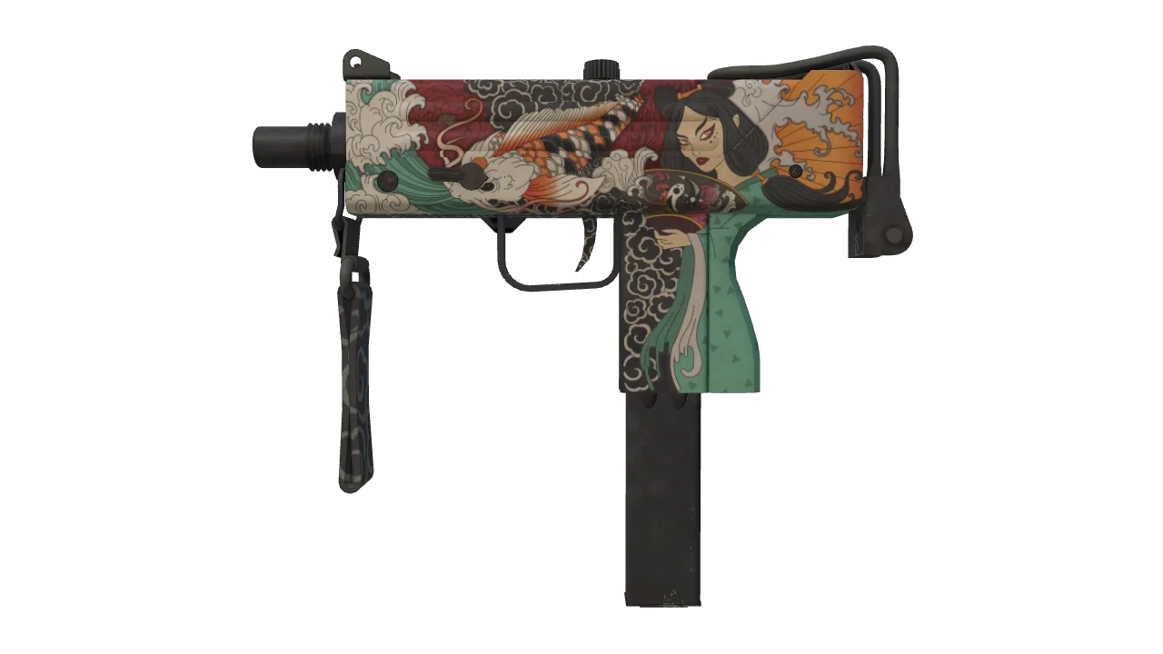 MAC-10 | Allure (Factory New) — Dust II light, front