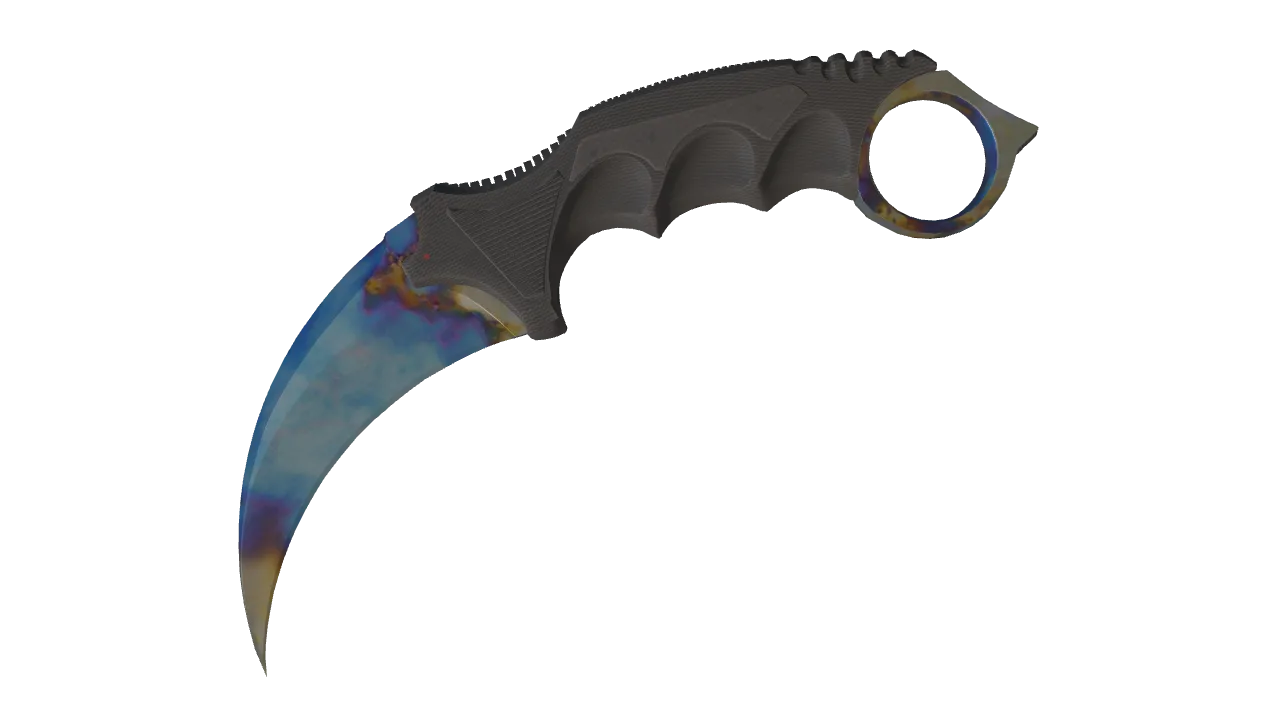 Karambit | Case Hardened seed #112, front