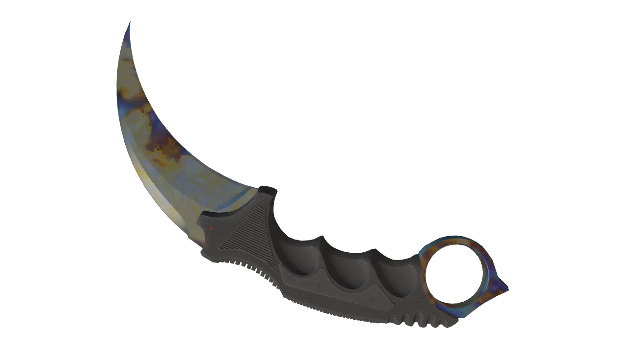 Karambit | Case Hardened seed #128, back