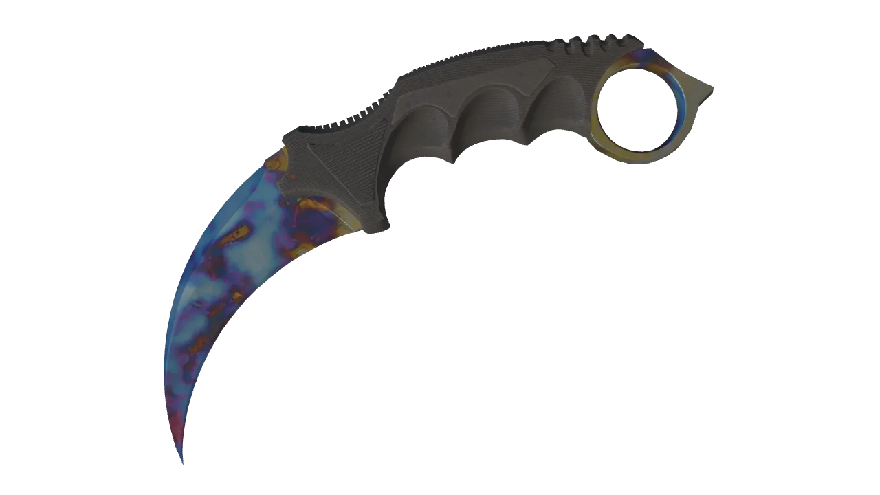Karambit | Case Hardened seed #154, front
