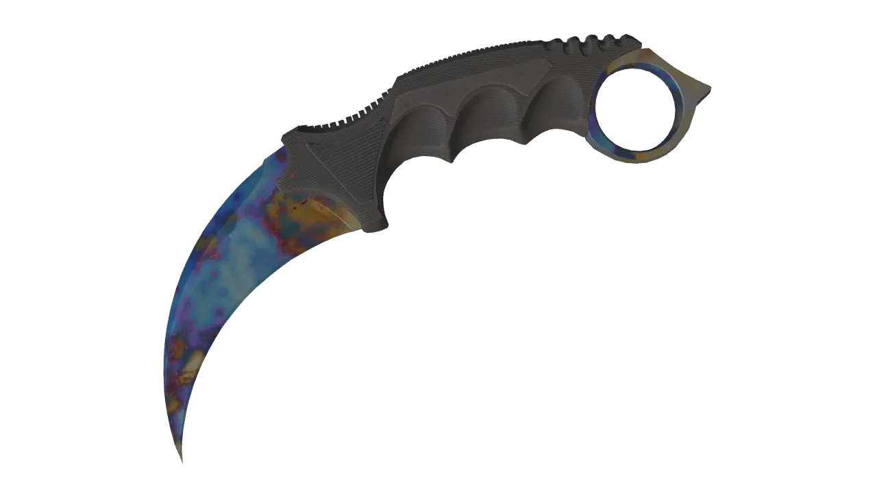 Karambit | Case Hardened seed #177, front