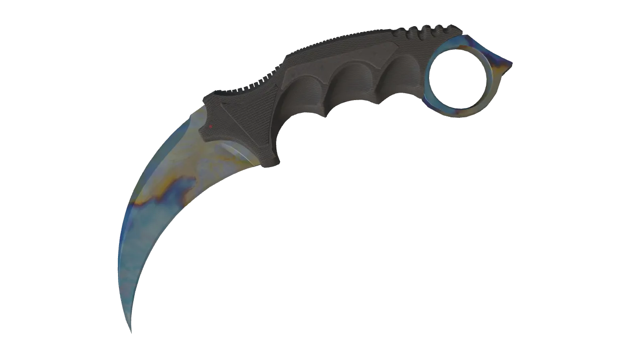 Karambit | Case Hardened seed #187, front