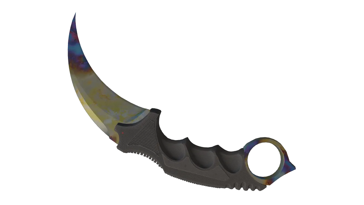 Karambit | Case Hardened seed #254, back