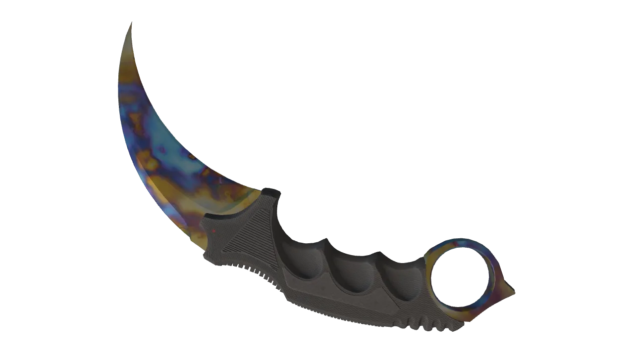 Karambit | Case Hardened seed #256, back