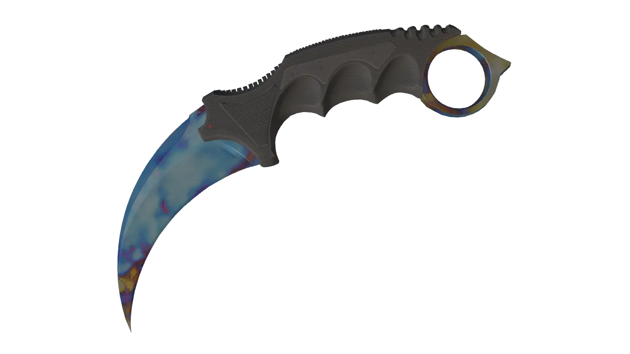 Karambit | Case Hardened seed #256, front