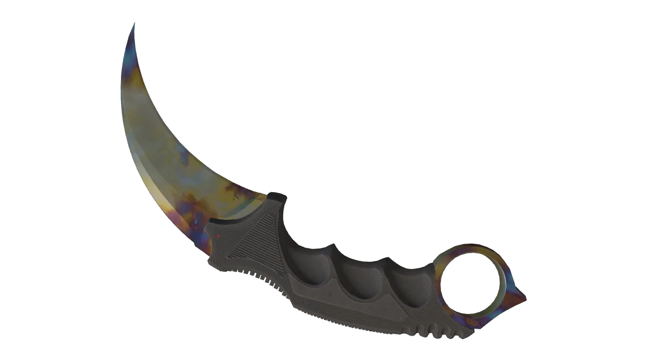 Karambit | Case Hardened seed #265, back