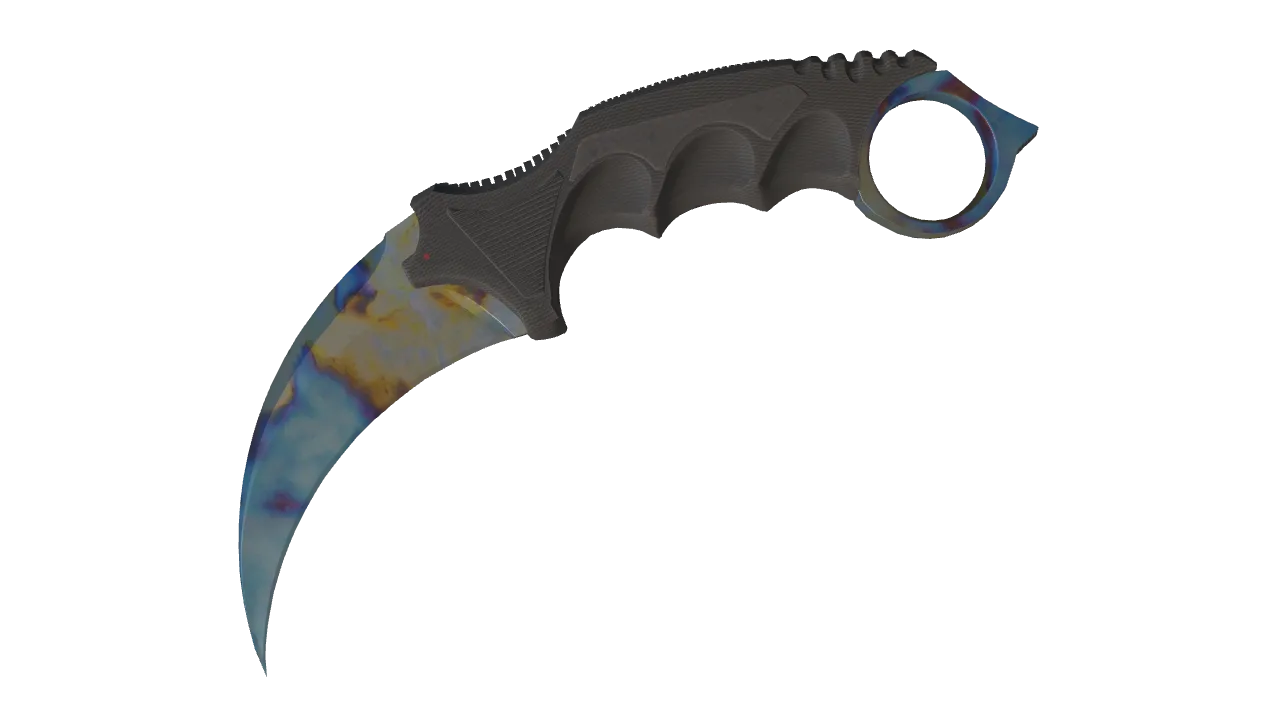 Karambit | Case Hardened seed #28, front