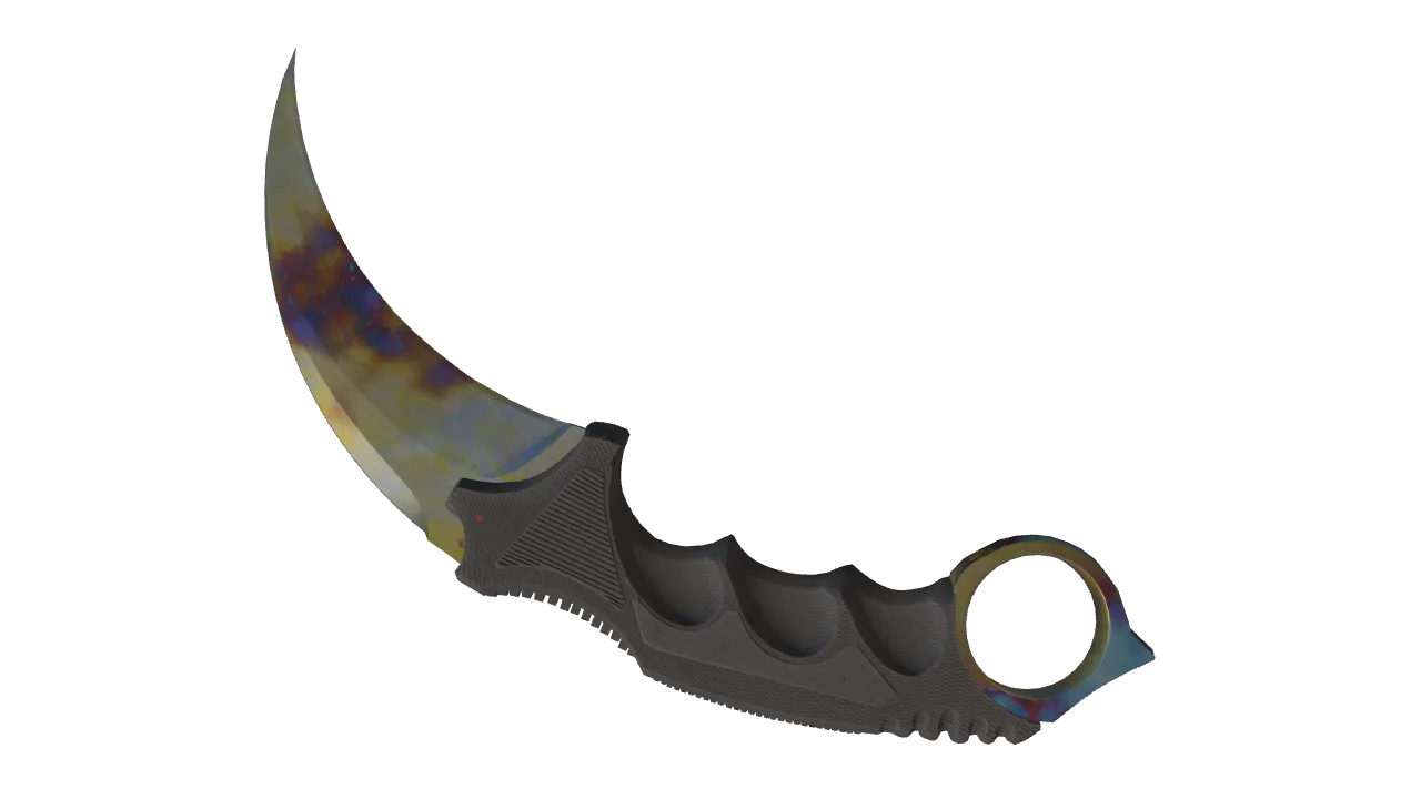 Karambit | Case Hardened seed #284, back