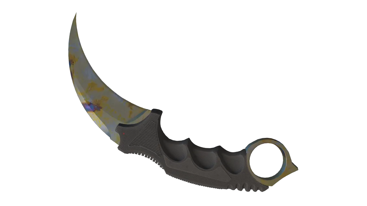Karambit | Case Hardened seed #306, back