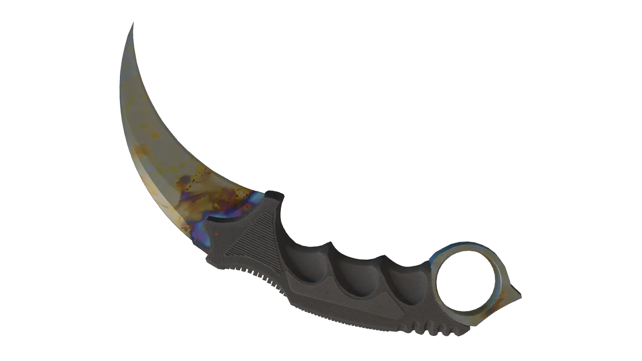 Karambit | Case Hardened seed #322, back