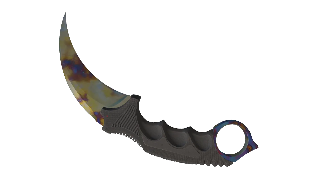 Karambit | Case Hardened seed #323, back