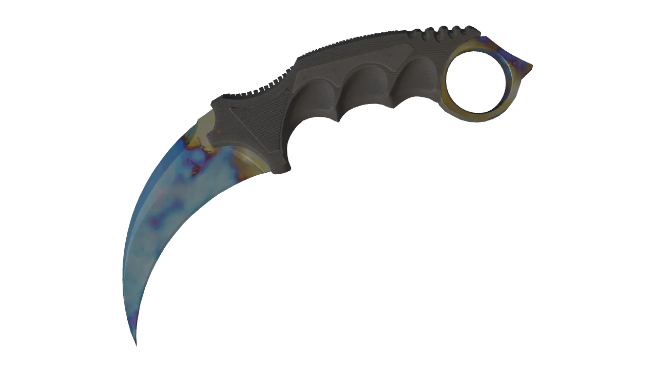 Karambit | Case Hardened seed #34, front