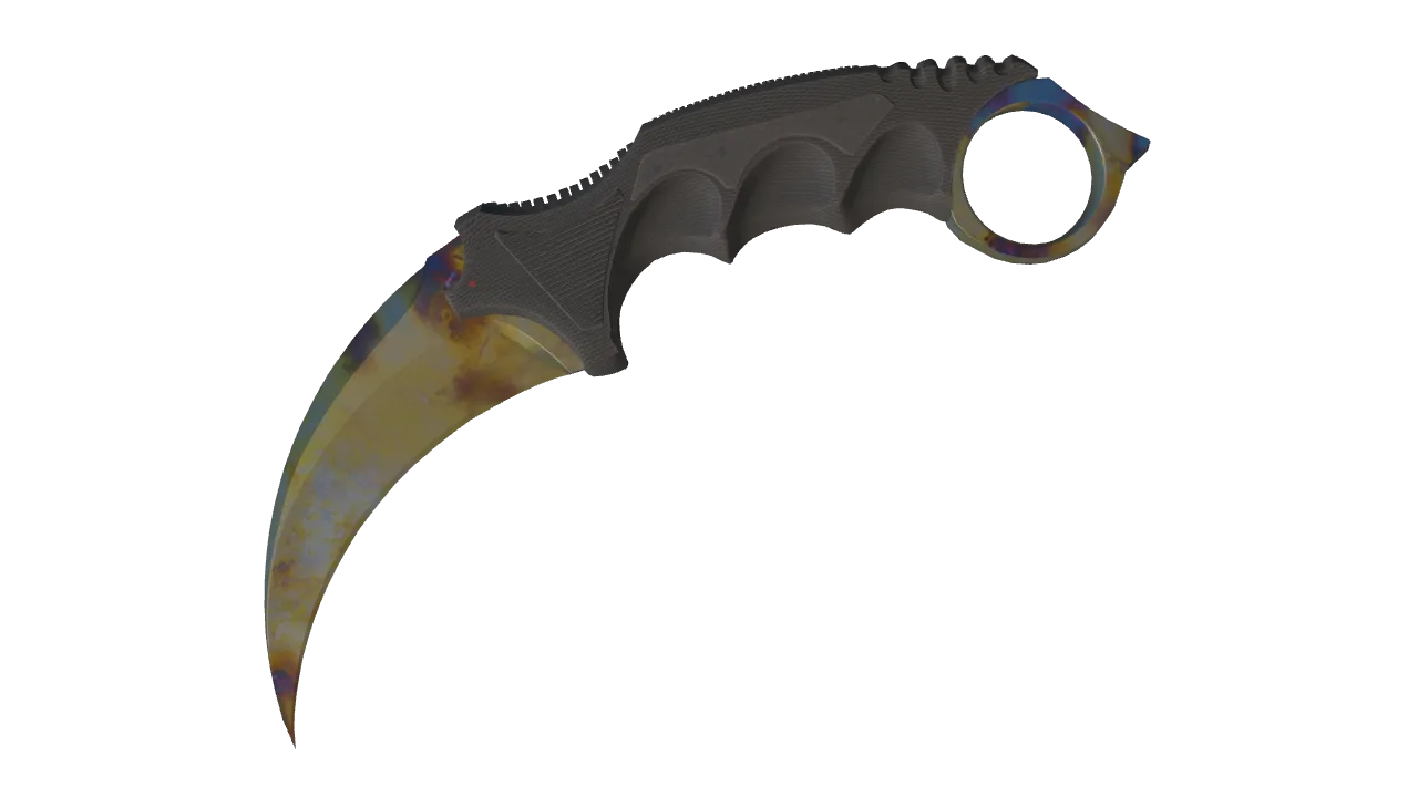 Karambit | Case Hardened seed #346, front