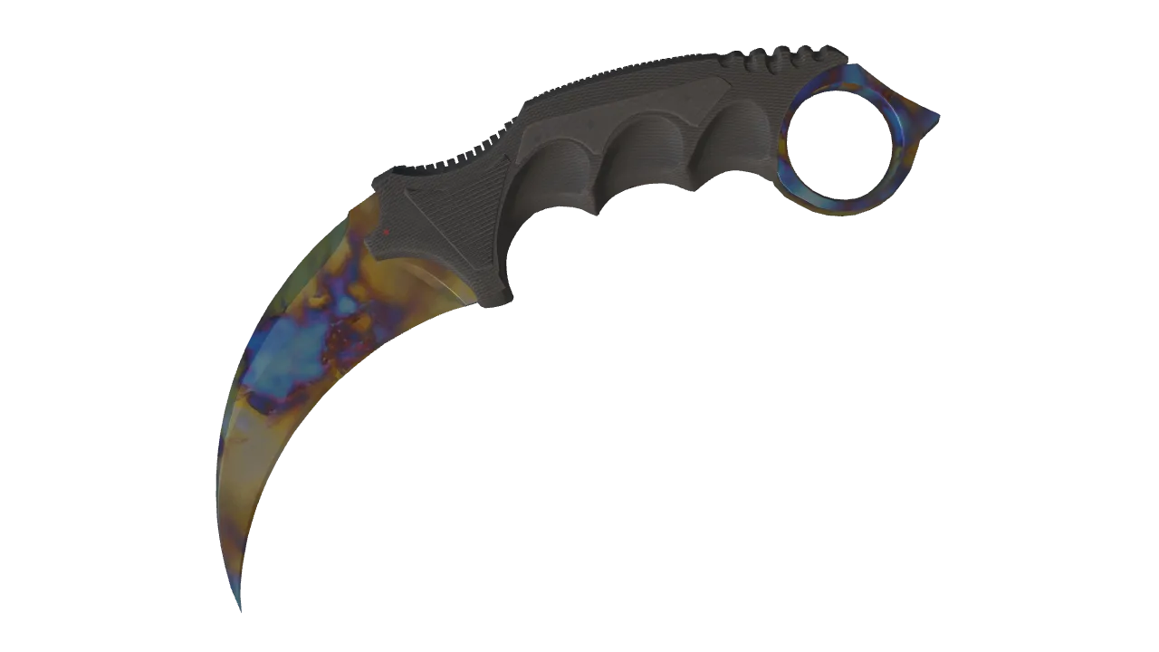 Karambit | Case Hardened seed #366, front