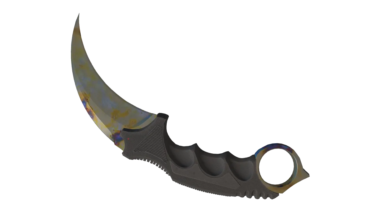 Karambit | Case Hardened seed #371, back