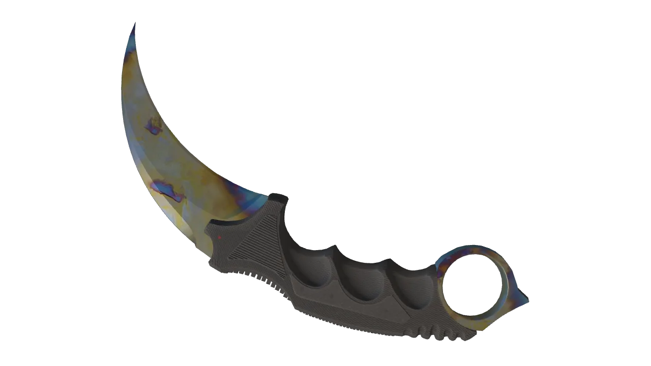 Karambit | Case Hardened seed #375, back