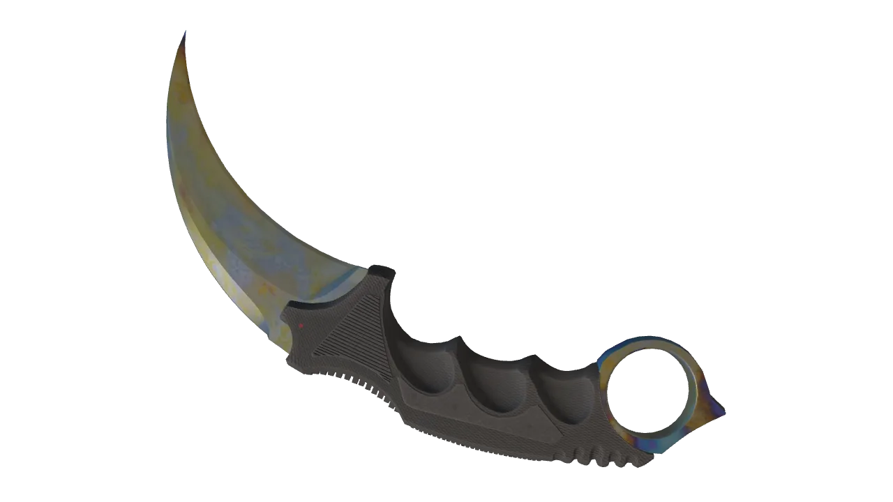 Karambit | Case Hardened seed #377, back