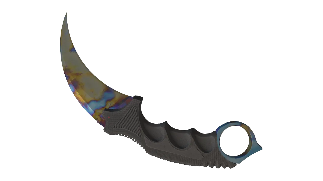 Karambit | Case Hardened seed #387, back