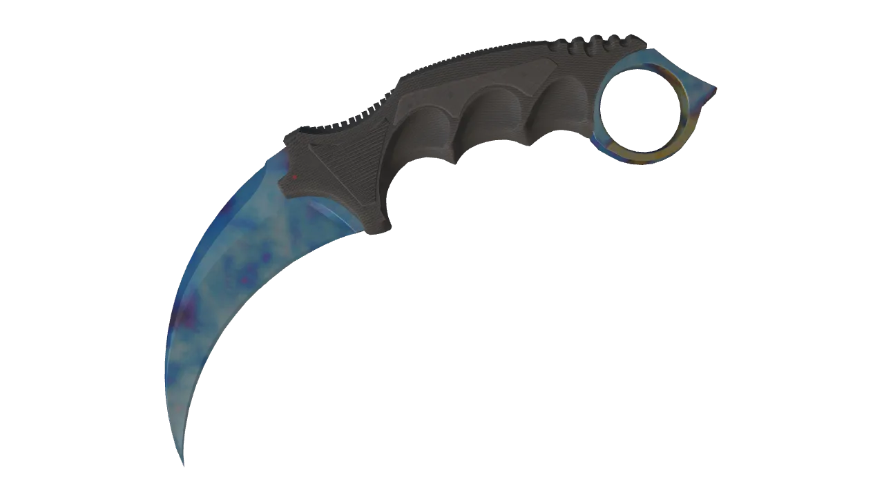 Karambit | Case Hardened seed #387, front