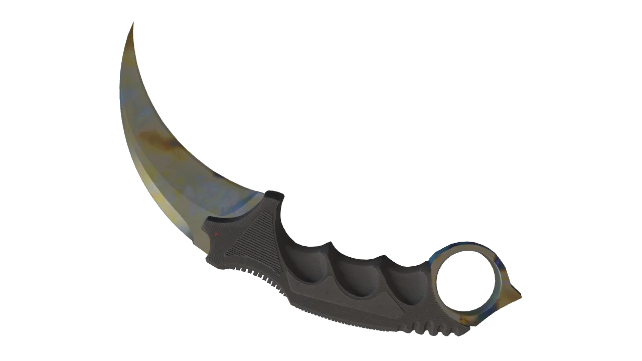 Karambit | Case Hardened seed #398, back
