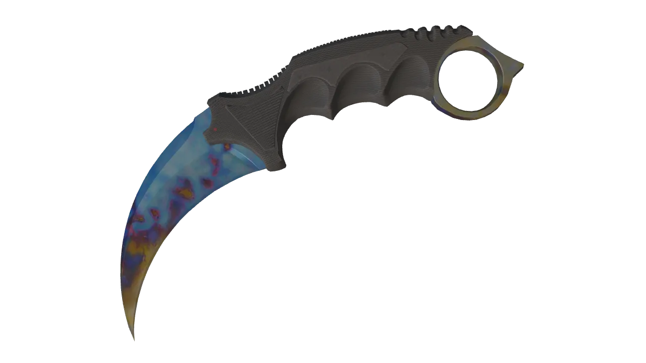 Karambit | Case Hardened seed #405, front