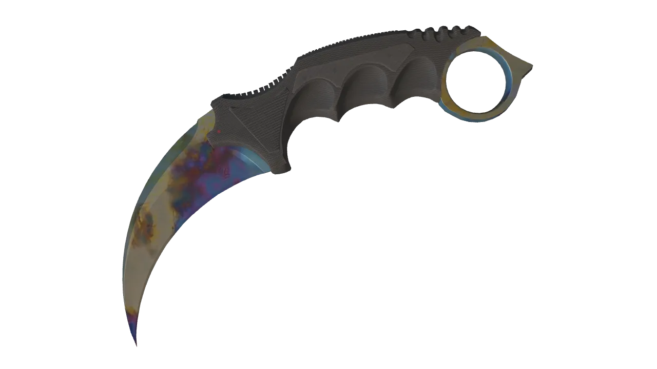 Karambit | Case Hardened seed #406, front